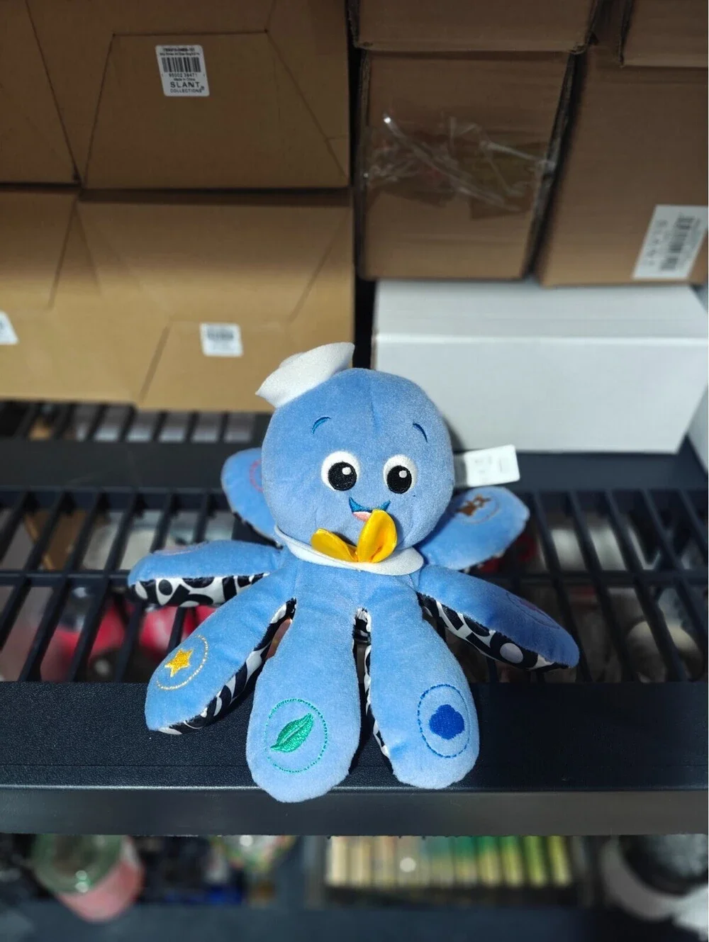 Baby Einstein Octopus plush learning toy musical Opus English French Spanish EUC